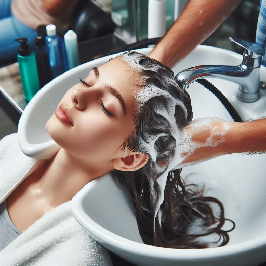Scalp and hair therapy at a hair treatment clinic in OMR