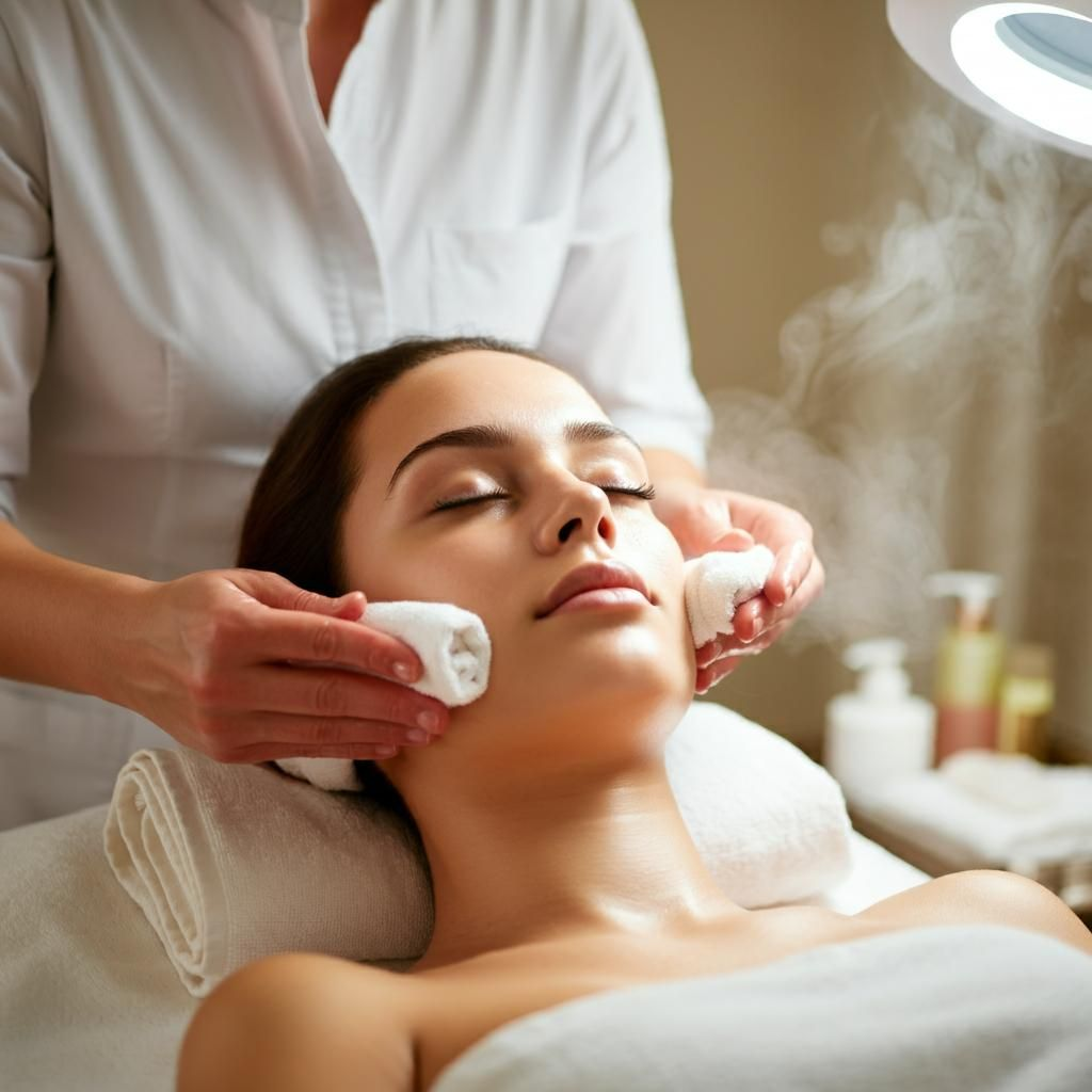 Gentle skin preparation with warm towels
